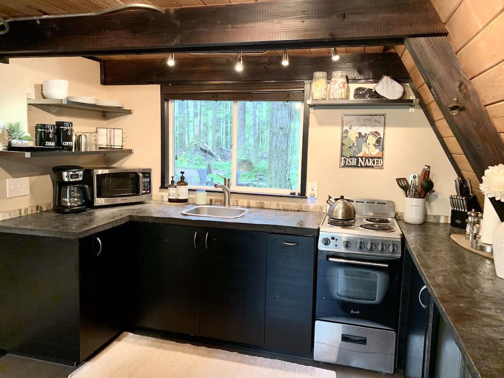 Wooded Wonderland A-Frame Kitchen