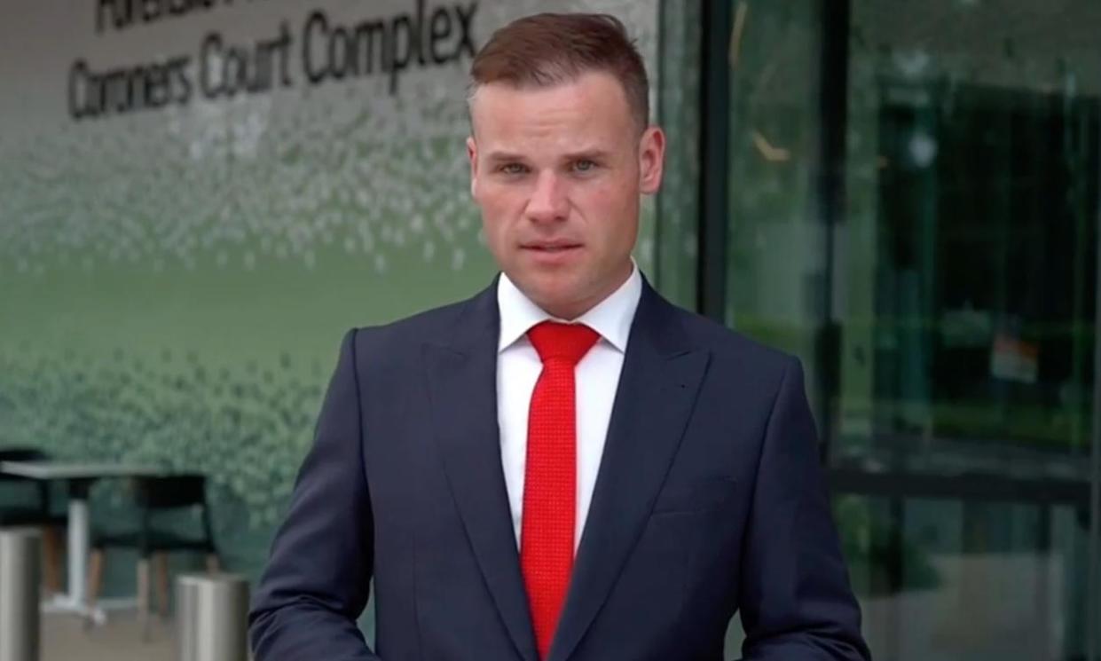 <span>Taylor Auerbach will give his evidence on the very day Justice Michael Lee was to rule on whether Bruce Lehrmann was defamed by Lisa Wilkinson and Ten when The Project broadcast an interview with Brittany Higgins.</span><span>Photograph: Sky News</span>