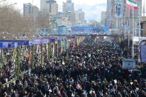 The state had appealed for a large turnout for the anniversary celebrations as a show of solidarity after a year in which Iran has been shaken by protests and military tensions with the United States