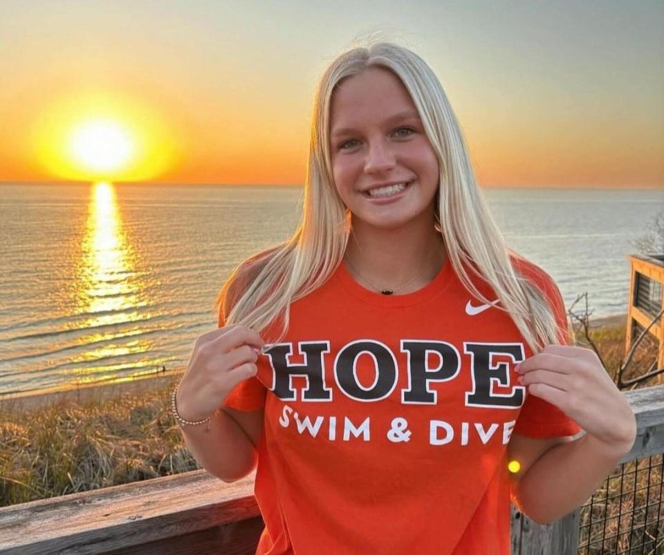 Makenzie Baldwin has committed to swim at Hope College.
