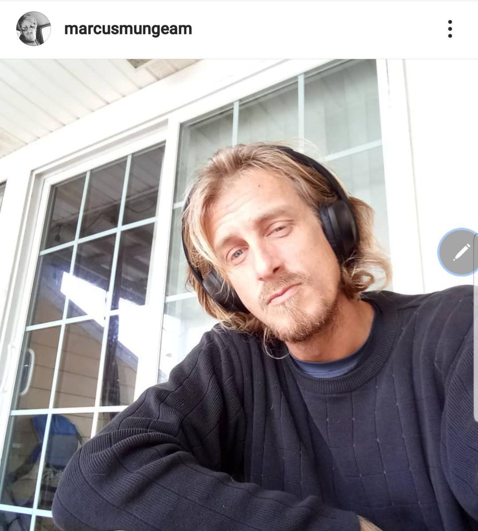 A picture of Marcus Mungeam from his Instagram account.