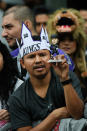 LOS ANGELES, CA - JUNE 14: Hugo Miranda hold an Anze Kopitar bobble head doll during the Stanley Cup victory parade on June 14, 2012 in Los Angeles, California. The Kings are celebrating their first NHL Championship in the team's 45-year-old franchise history. (Photo by Kevork Djansezian/Getty Images)