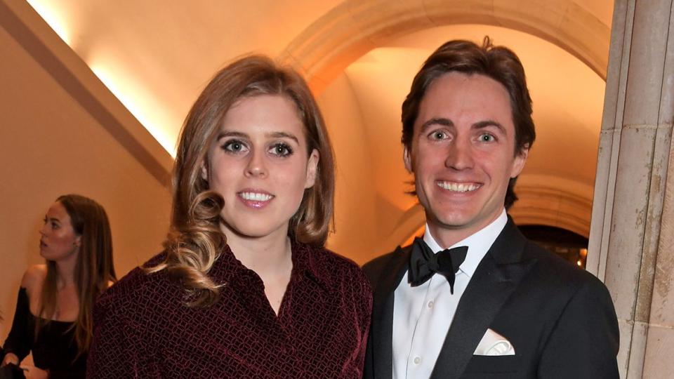 Princess Beatrice of York and Edoardo Mapelli Mozzi attend The Portrait Gala 2019 hosted by Dr Nicholas Cullinan and Edward Enninful to raise funds for the National Portrait Gallery's 'Inspiring People' project at the National Portrait Gallery on March 12, 2019 in London, England