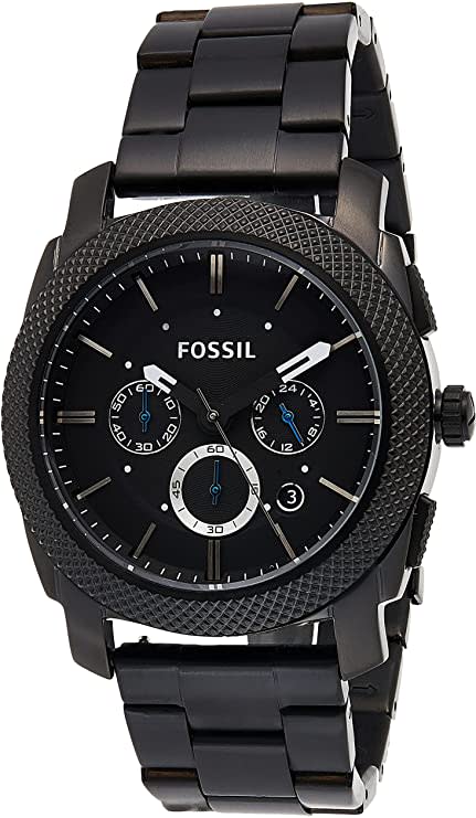 fossil all black watch
