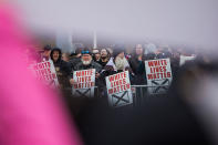 <p>“White Lives Matter” protestors demonstrate during a rally on Oct. 28, 2017 in Shelbyville, Tenn. (Photo: Joe Buglewicz/Getty Images) </p>