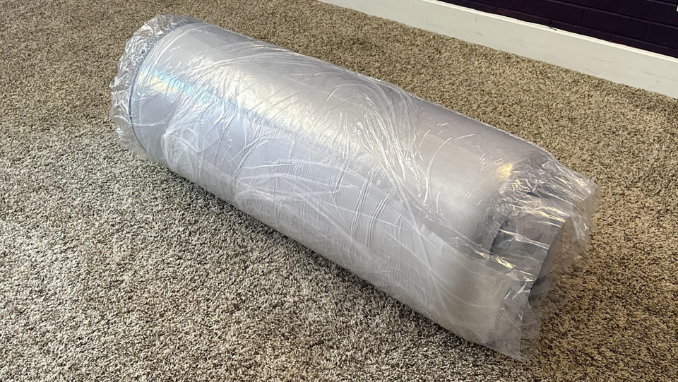 Dreamfoam Essential mattress vacuum-packed and rolled in plastic