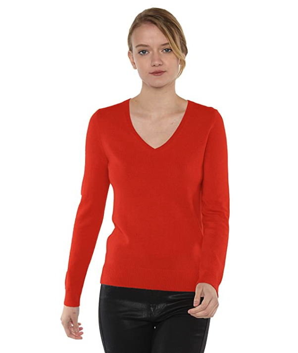 8) 100% Pure Cashmere Long Sleeve Pullover