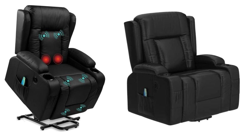 This Best Choice Products chair has cupholders and USB charging.