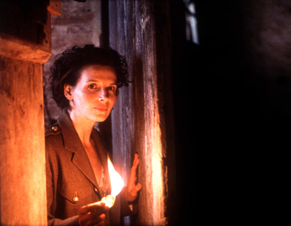 Binoche in <em>The English Patient</em>.