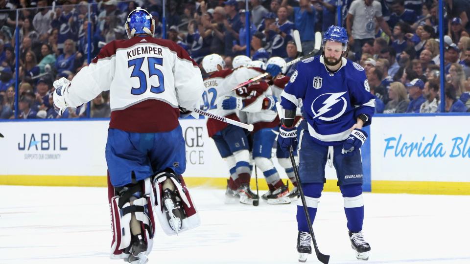 After a controversial overtime winner in Game 4, the Colorado Avalanche are only one win away from the Stanley Cup. (Getty Images)