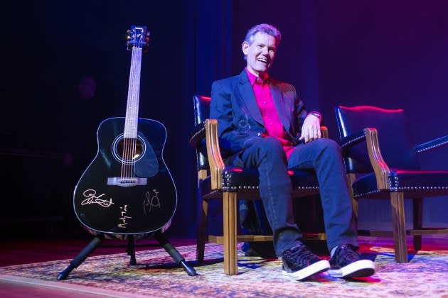 Randy Travis onstage in 2019. The country singer released a new song on Friday made with AI technology. - Credit: Jason Kempin/Getty Images