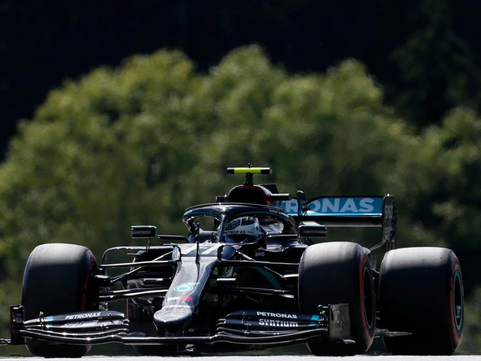 Valtteri Bottas took pole position for the Austrian Grand Prix: AP