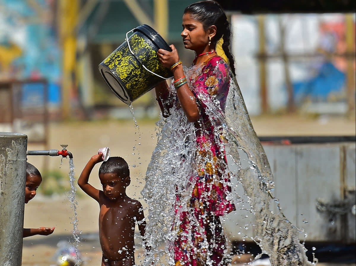 More than 83 days each year in south Asia exceed 35C  (AFP)