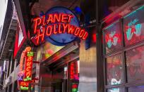 <p>If you're looking for a fun meal out in L.A., New York City, Las Vegas, or Orlando, <a href="https://locations.planethollywoodintl.com/" rel="nofollow noopener" target="_blank" data-ylk="slk:Planet Hollywood;elm:context_link;itc:0;sec:content-canvas" class="link ">Planet Hollywood</a> will be open for business. Again, hours vary between location, so call ahead and make sure the chain is open. </p>