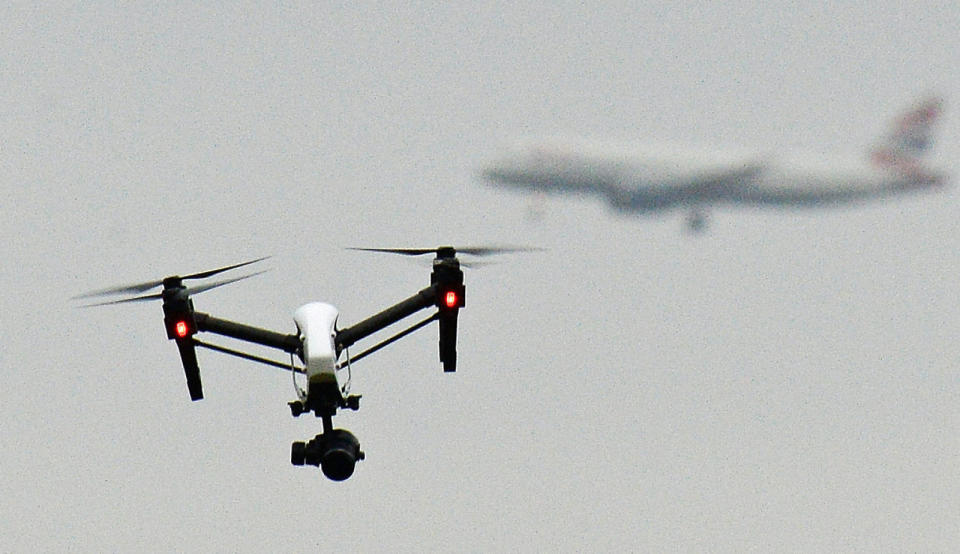 Drones spotted over the UK's second-busiest airport have halted flights since