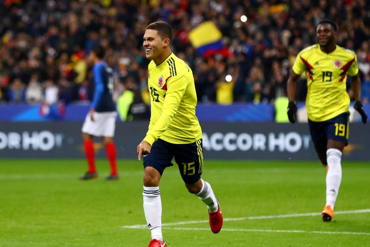 Fight back | Colombia were 2-0 down in Paris: Clive Rose/Getty Images