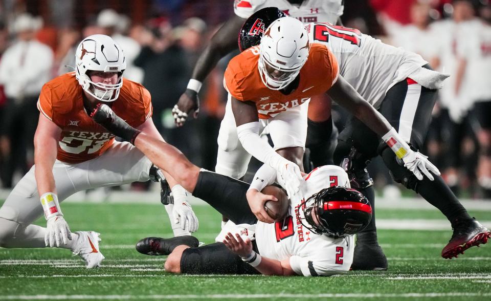 Texas linebacker Anthony Hill Jr. earned Big 12 defensive newcomer of the year honors in 2023 after a standout freshman season. With the departure of Jaylan Ford, Hill could emerge as one of the Longhorns' top defensive players.