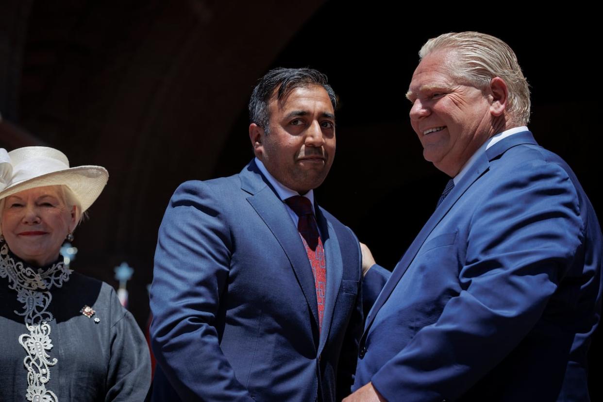 Mississauga East-Cooksville MPP Kaleed Rasheed resigned from his cabinet post as the Minister of Public and Business Service Delivery and the Progressive Conservative party caucus on Wednesday. (Evan Mitsui/CBC - image credit)