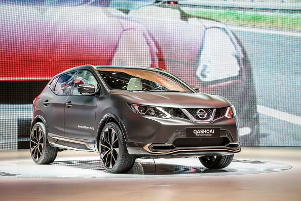 The Nissan Qashqai on display at the 86th Geneva International Motorshow at Palexpo in Switzerland (Getty)