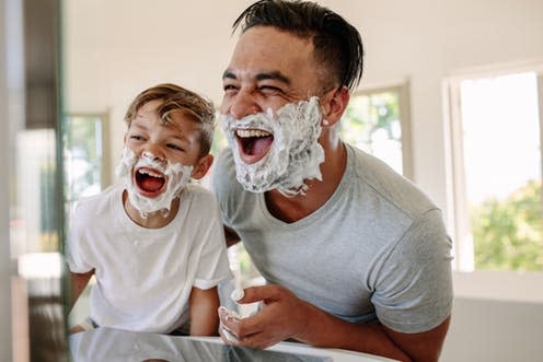   <span class="attribution"><a class="link " href="https://www.shutterstock.com/image-photo/man-little-boy-shaving-foam-on-788255794?src=nB7cVUWgmnfhKrzs-uiXvA-1-12" rel="nofollow noopener" target="_blank" data-ylk="slk:Shutterstock;elm:context_link;itc:0;sec:content-canvas">Shutterstock</a></span>