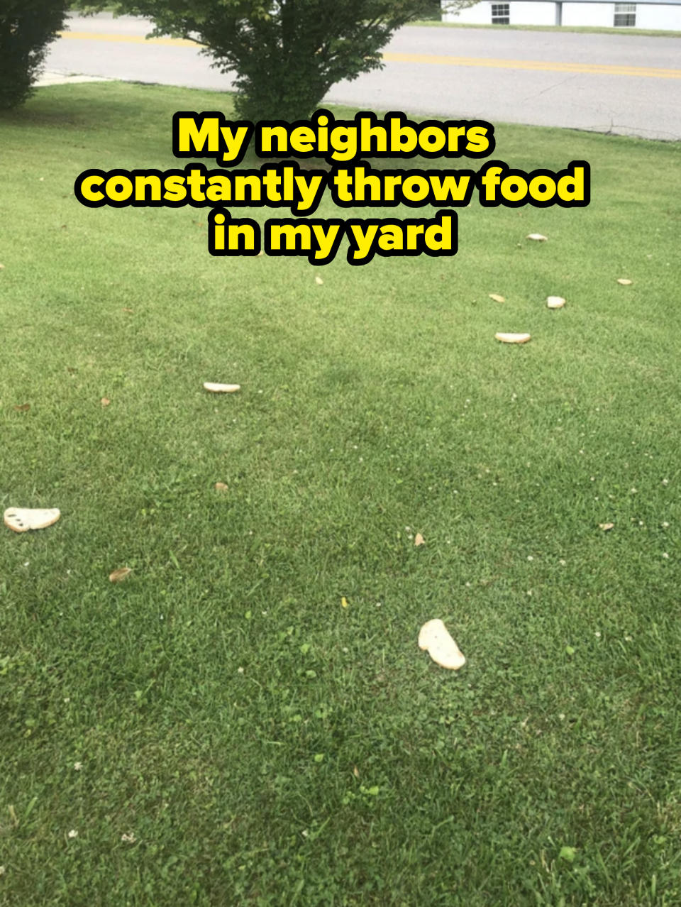 Food in someone's yard