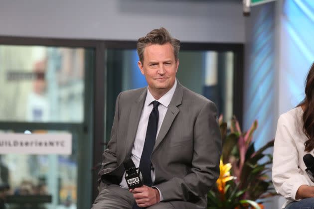 Build Series Presents Matthew Perry and Katie Holmes Discussing "The Kennedys - After Camelot" - Credit: Getty Images