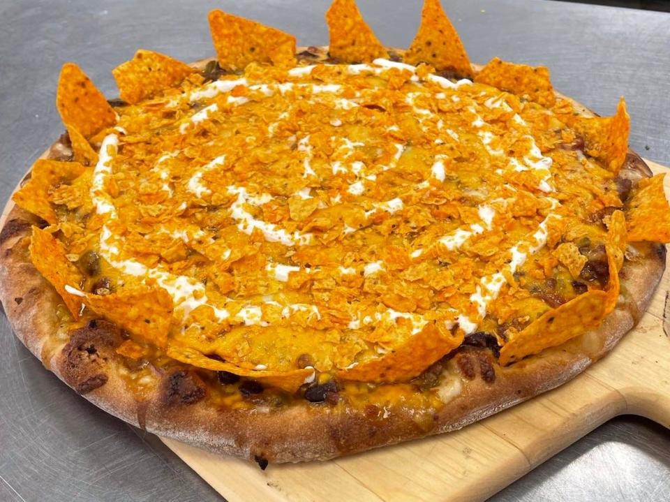 The Doritos Chili Pizza at Jay's Incredible Pizza in Wilmington
