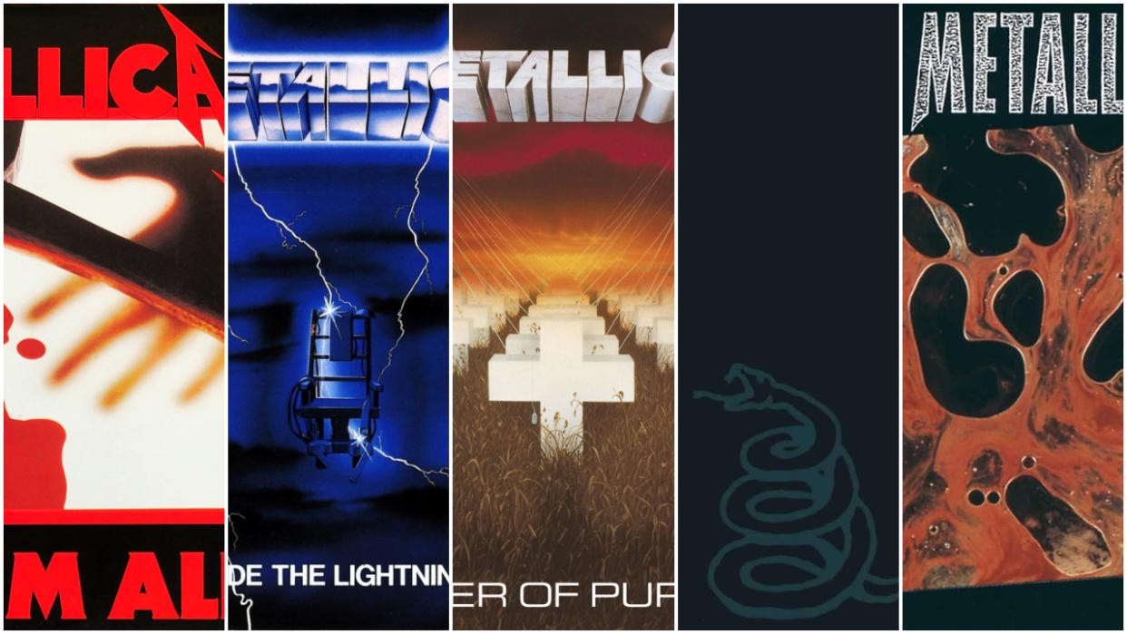  Metallica album artworks. 