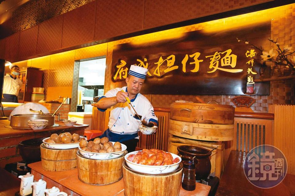 李日東入股御頂後，將頂鮮餐廳、台南擔仔麵（圖）等餐飲品牌整合導入。