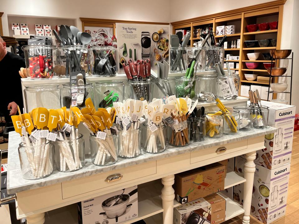 Spatulas at Williams Sonoma.