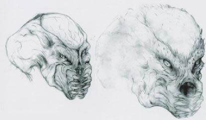 One of the first few concept art sketches for the Predator. Credit: Wikipedia