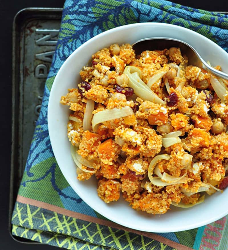 Couscous Salad with Butternut Squash and Cranberries