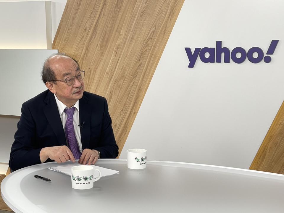▲民進黨立院總召柯建銘針對昨天的國會改革法案接受YahooTV《齊有此理》獨家專訪