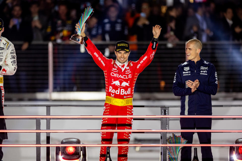 Checo Pérez en Las Vegas (Foto: Bob Kupbens/Icon Sportswire via Getty Images)