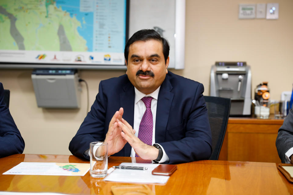 Adani Group chairman Gautam Adani meets with Queensland premier Annastacia Palaszczuk (not pictured) at the Port of Townsville, Tuesday, Dec. 6, 2016. The Queensland government has been given an "iron clad" guarantee from Indian mining giant Adani that it will not use 457 visas at its Carmichael mine and will prioritise local workers. (AAP Image/ Cameron Laird)