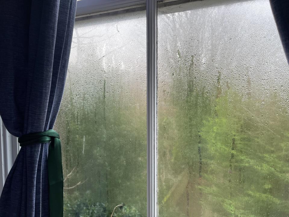 Condensation gathering on windows during the winter can lead to bigger issues like mould and damp if left for too long. (Yahoo Life UK)