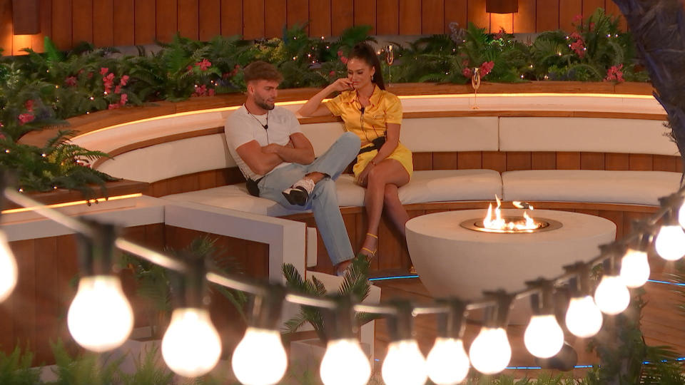 Tom and Olivia had a private chat. (ITV)