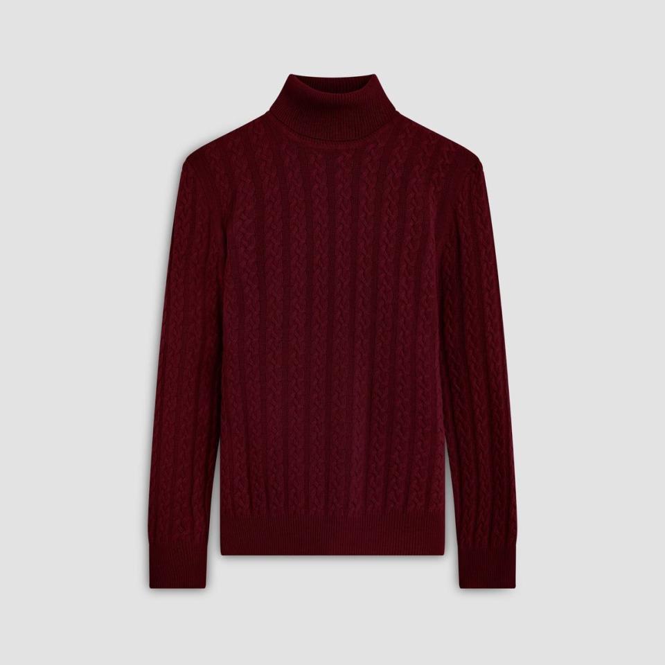 <p><a href="https://go.redirectingat.com?id=74968X1596630&url=https%3A%2F%2Fwww.bugatchi.com%2Fproducts%2Fsolid-cable-turtleneck-sweater-cement&sref=https%3A%2F%2Fwww.menshealth.com%2Fstyle%2Fg41993573%2Fcable-knit-sweaters-men%2F" rel="nofollow noopener" target="_blank" data-ylk="slk:Shop Now;elm:context_link;itc:0;sec:content-canvas" class="link ">Shop Now</a></p><p>Solid Cable Turtleneck Sweater</p><p>bugatchi.com</p><p>$298.00</p>