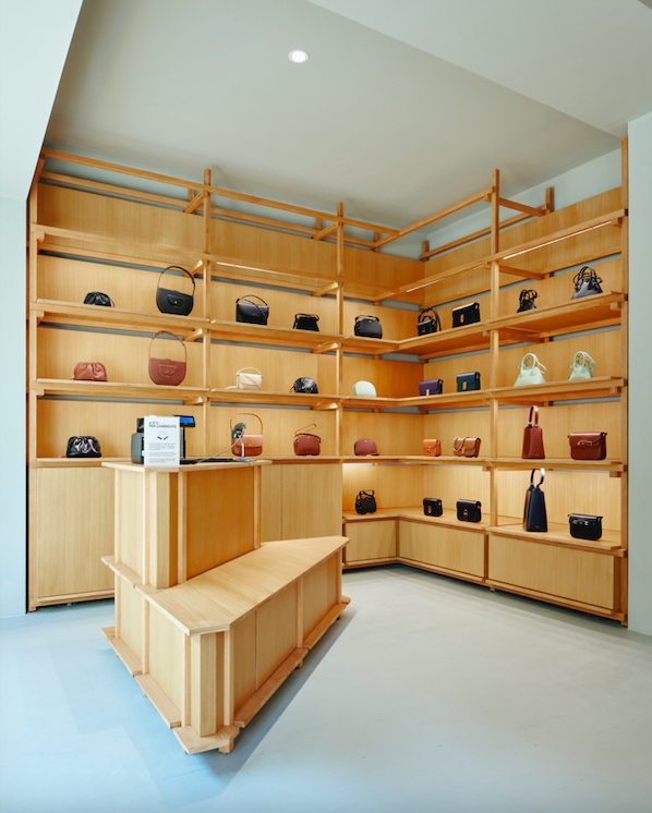 Inside the new A.P.C. store in Milan.