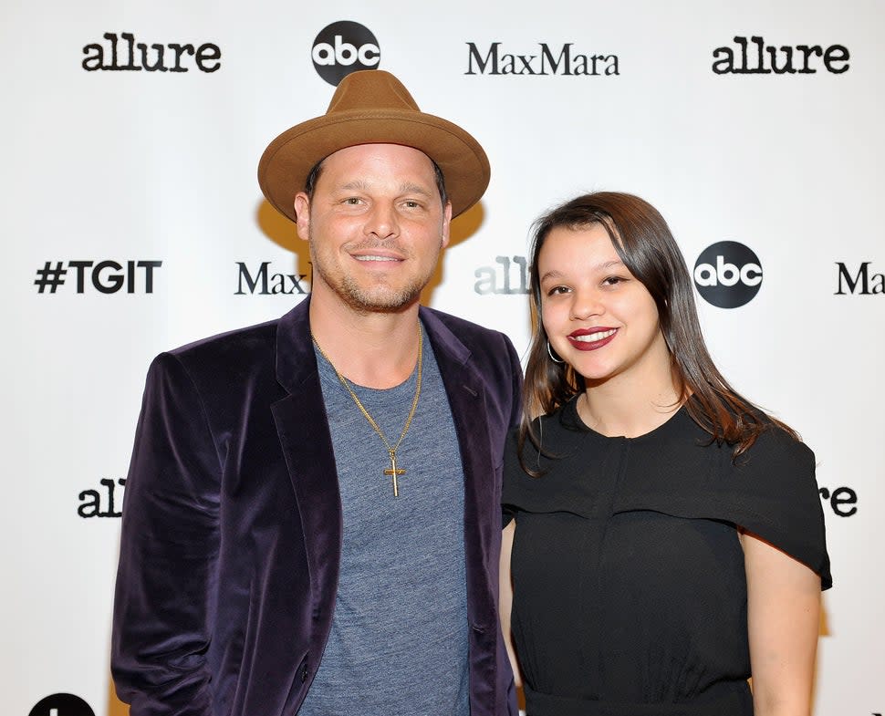 Justin Chambers and daughter Isabella