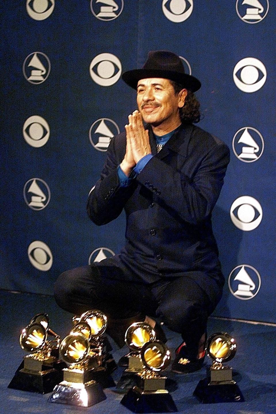 In 2000, Carlos Santana tied Michael Jackson's impossible "Thriller" haul by winning eight Grammys for 1999's collaboration album, "Supernatural." That moment is featured in the new documentary, "Carlos."