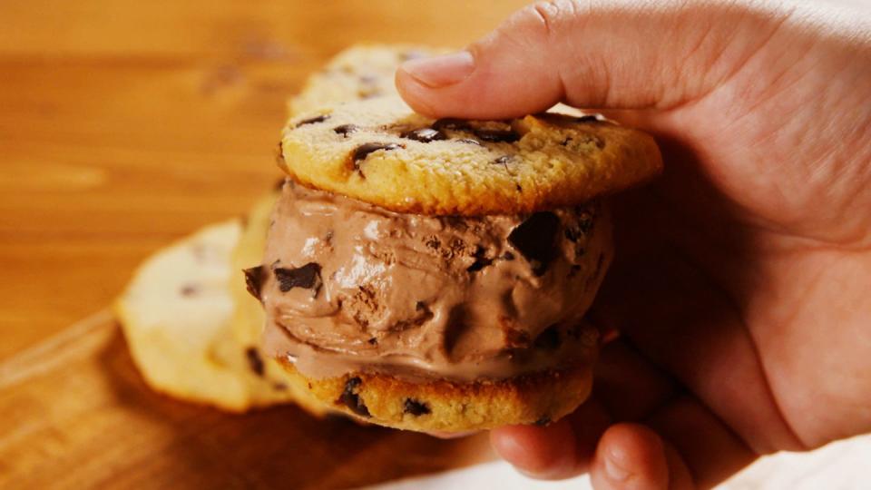 Keto Cookie Ice Cream Sandwich