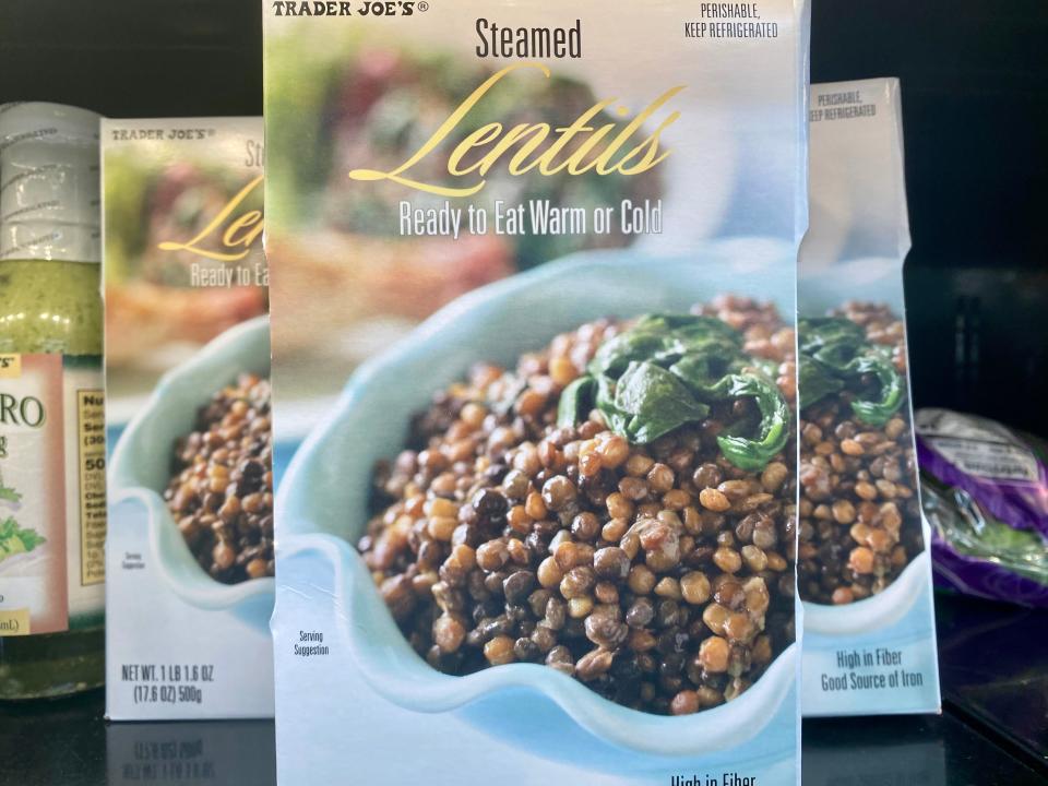 Trader Joe's steamed lentils