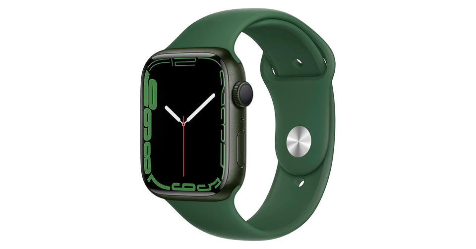 Una de las mejores ofertas de Apple este Hot Sale es sin duda este Apple Watch Series 7 en verde - Imagen: Amazon México. 