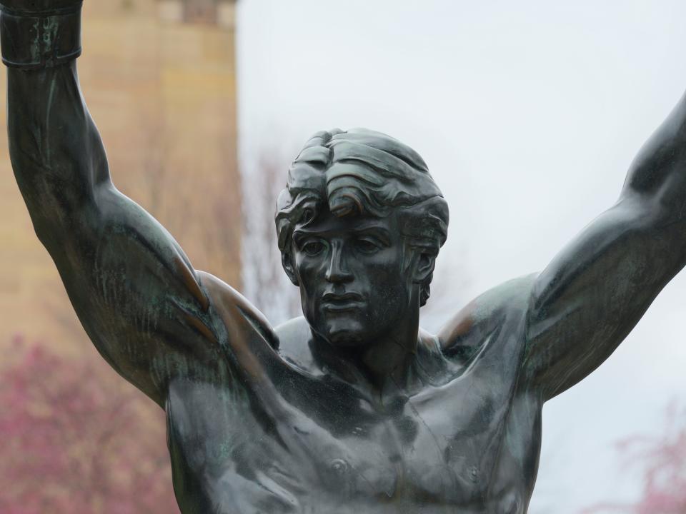 The Rocky statue near the Philadelphia Museum of Art.