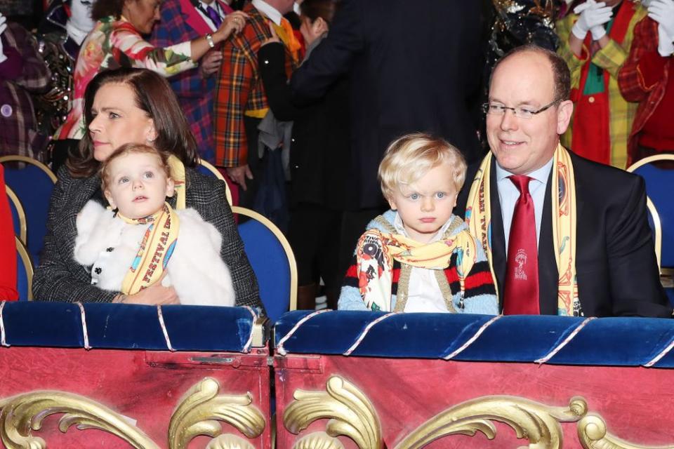 Princess Stephanie, Princess Gabriella, Prince Albert and Prince Jacques