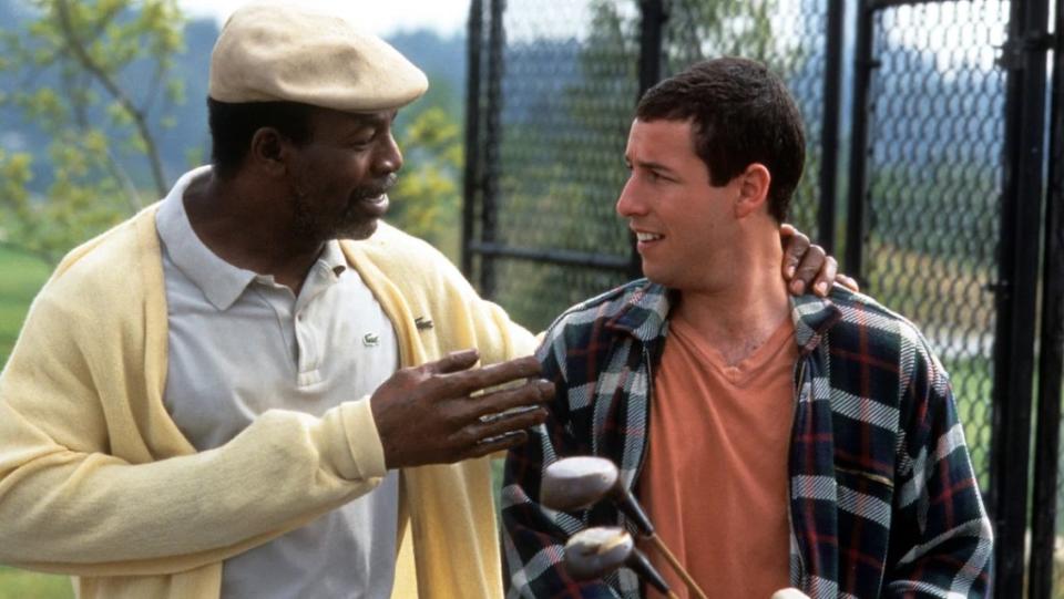 Carl Weathers and Adam Sandler In 'Happy Gilmore'