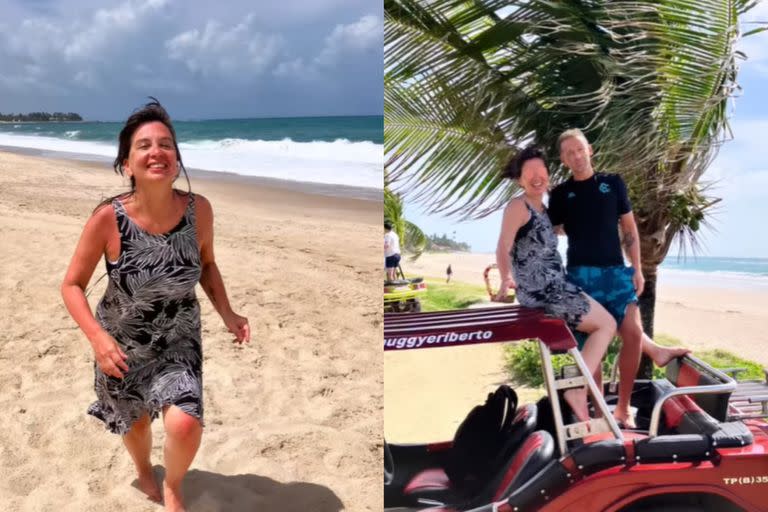 Las románticas vacaciones de Edith Hermida en las playas de Brasil junto a su nueva pareja