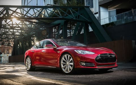 Tesla's Model S saloon car