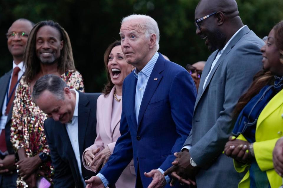 Joe Biden at the Juneteenth concert (AP)